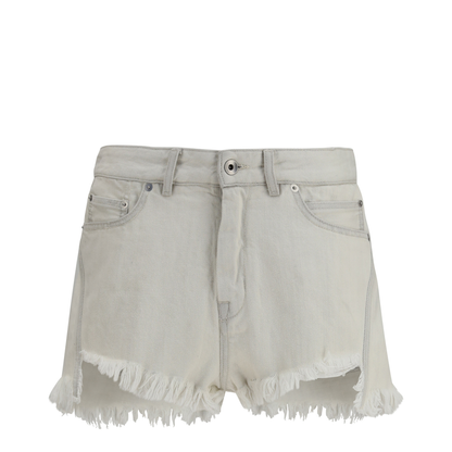 Shorts Temple Bias Cutoffs in Denim - Image 1