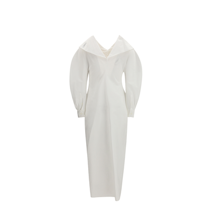 Long Cut-Out Chemisier Dress - Image 2