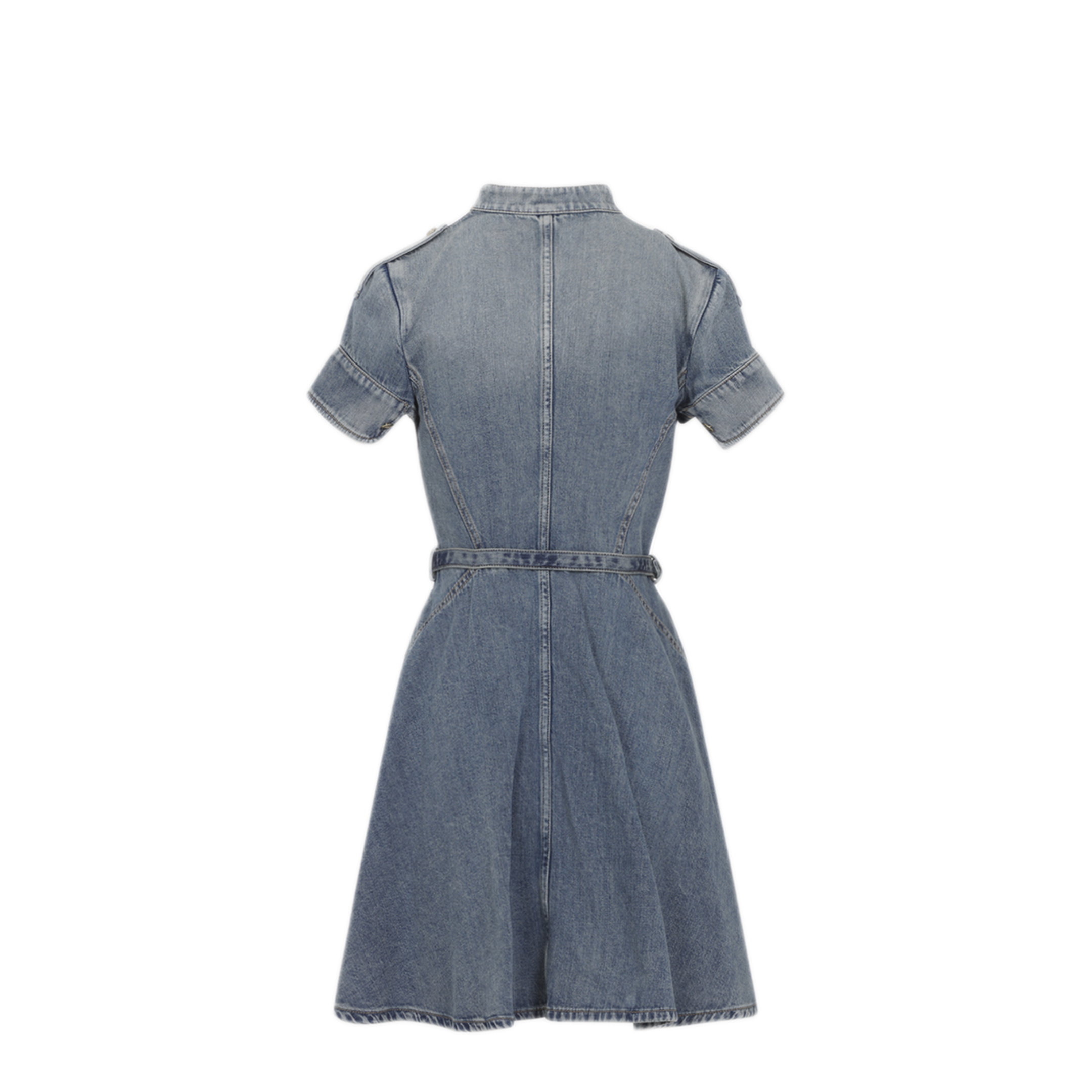 Denim Mini Dress - Image 4