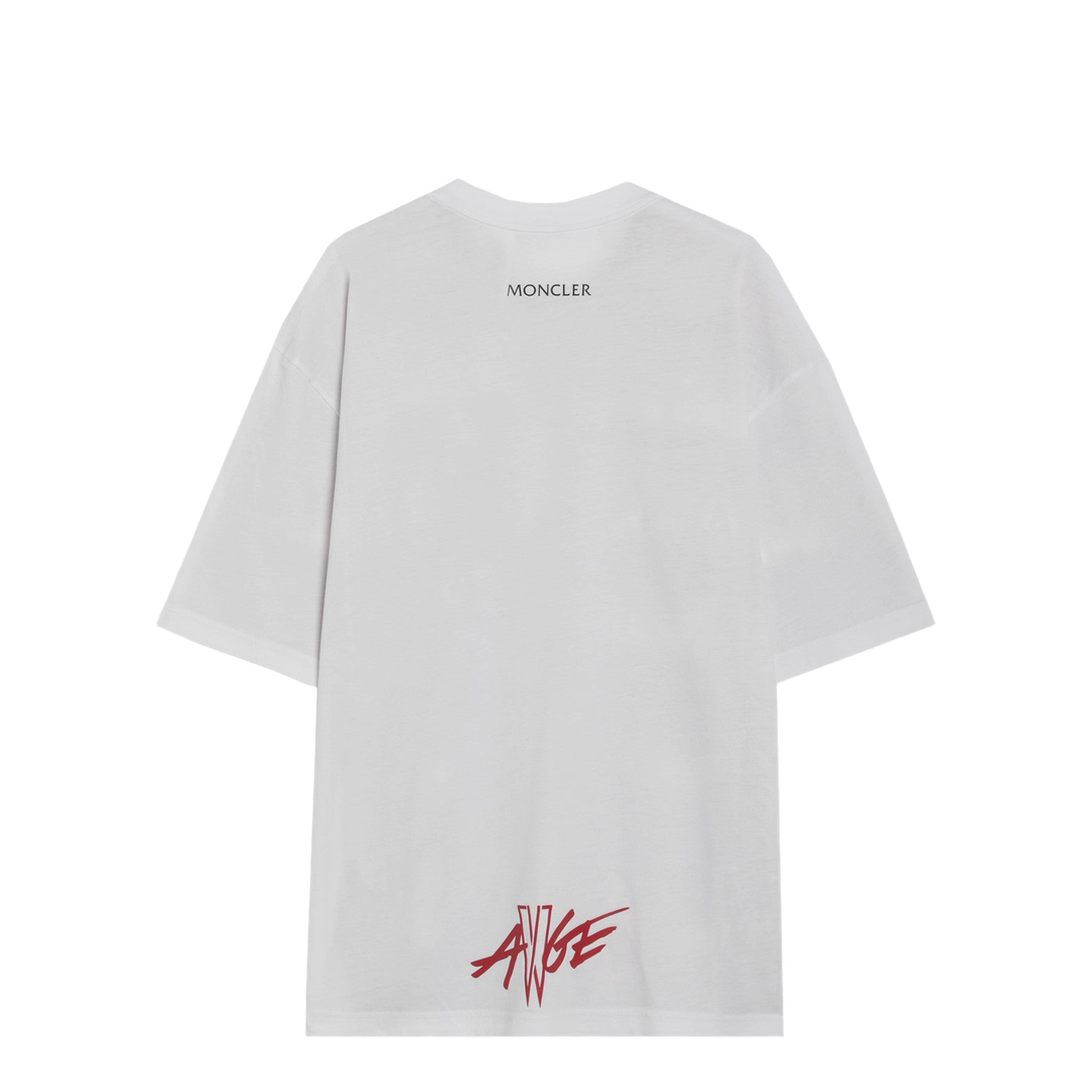 Red Crewneck T-Shirt with Quilted Effect - Image 2