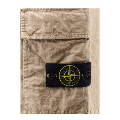 Nylon Panama Loose Fit Cargo Bermudas - Image 8