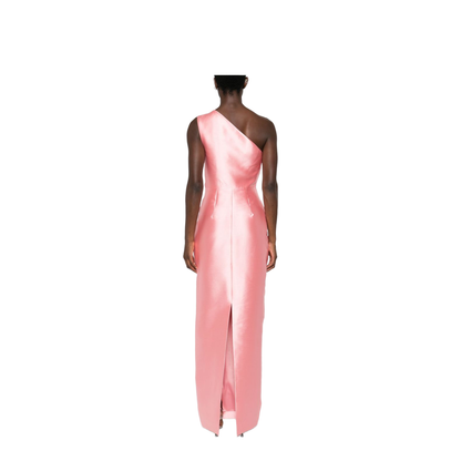 Elegant Embroidered Color-Block Dress - Image 4