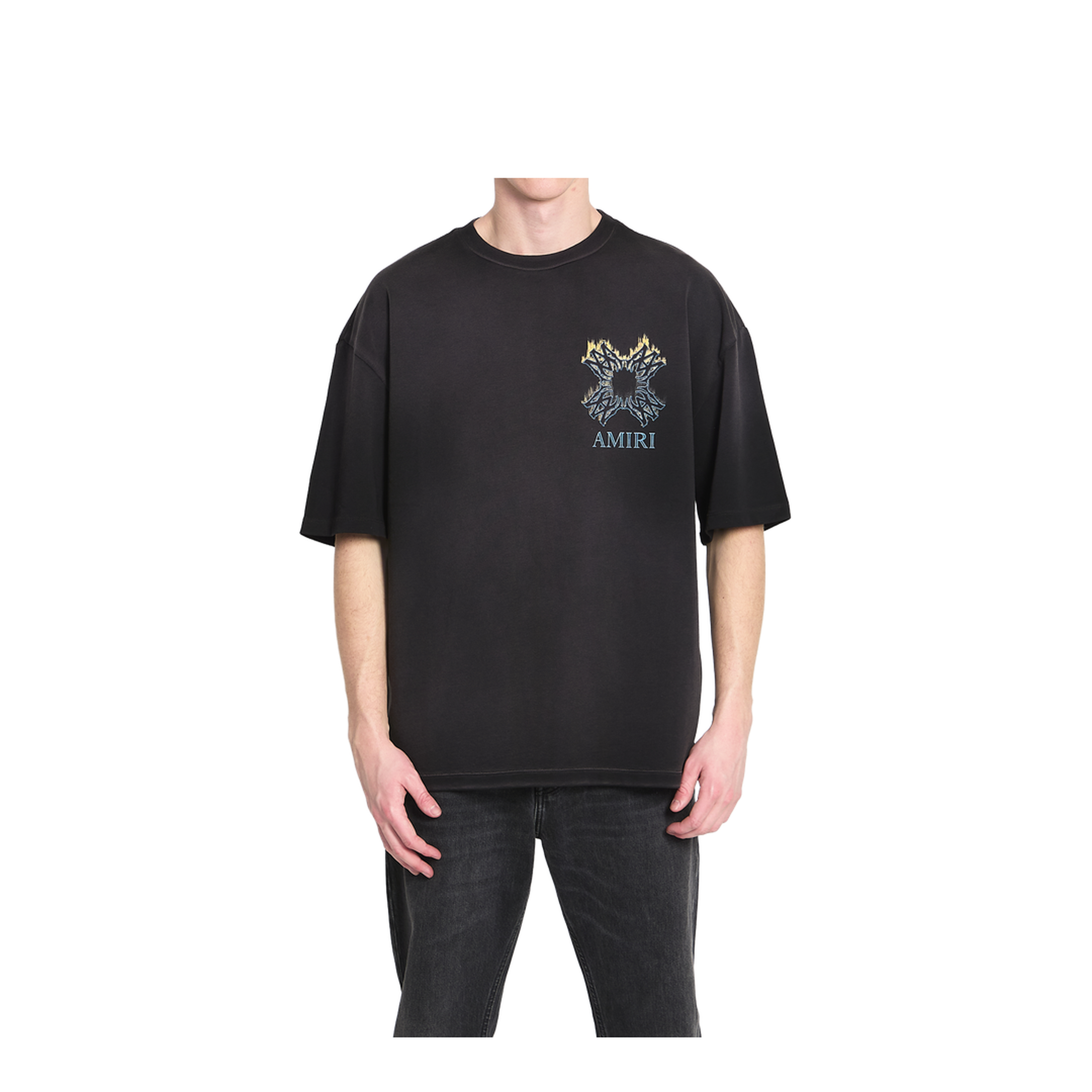 Black Cotton T-Shirt - Image 1