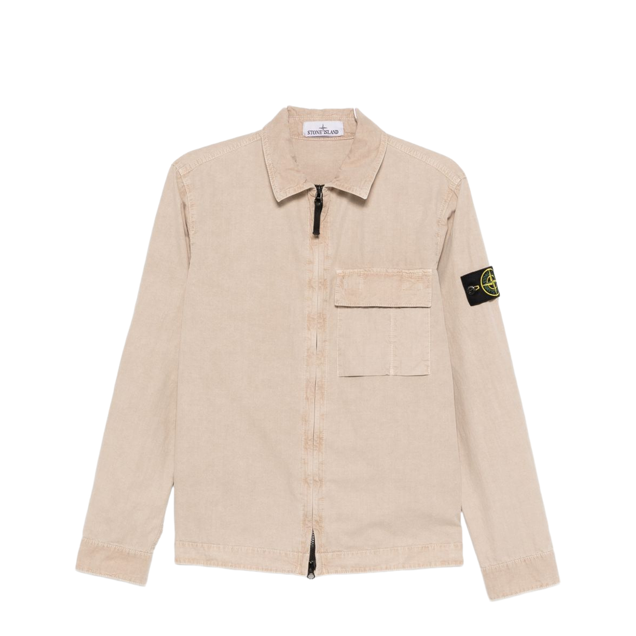Brushed Organic Cotton Canvas Overshirt - Image 1