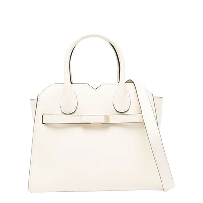 Milano Mini Hand Bag Leather White - Image 1