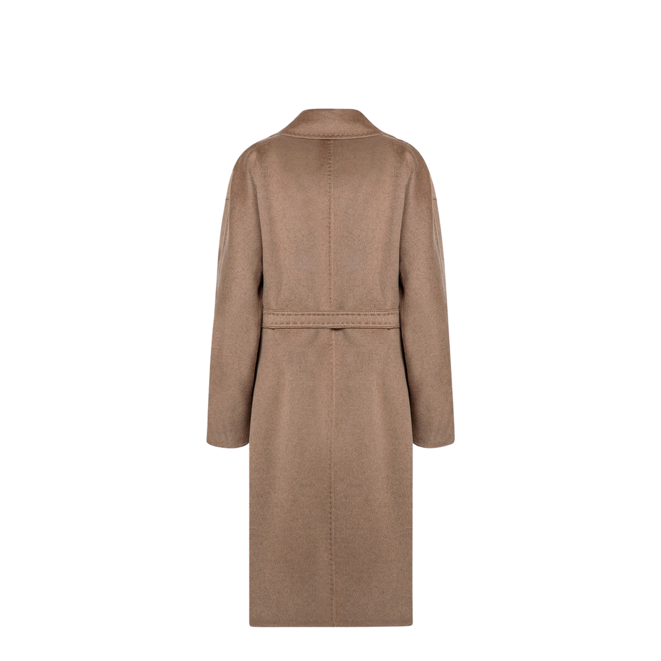 Beige Deconstructed Cashmere Coat - Image 2