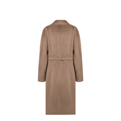 Beige Deconstructed Cashmere Coat - Image 2