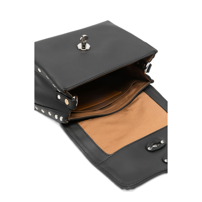 Postina Calfskin Messenger Bag - Black Nero - Image 4