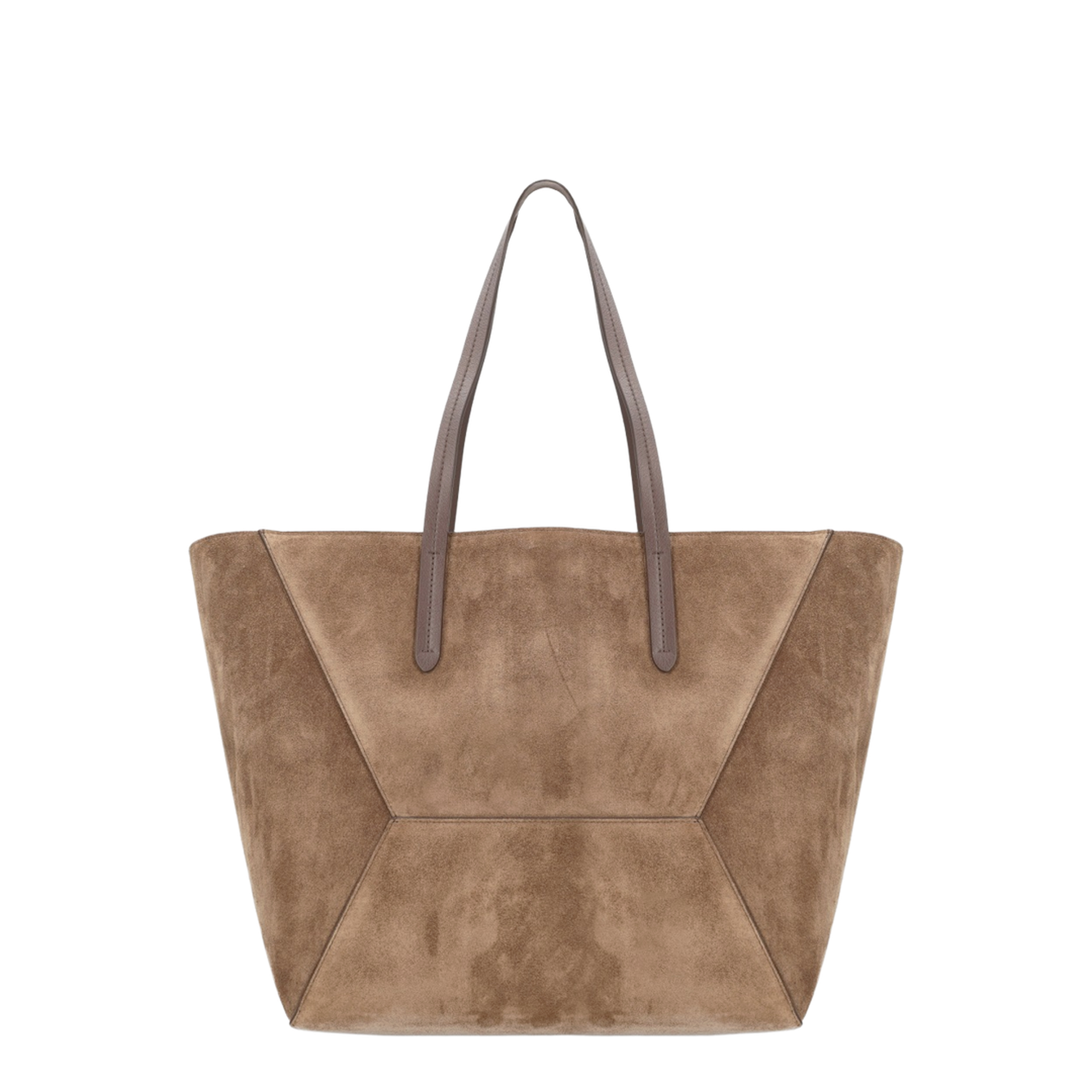 BC Duo Maxi Suede Shoulder Bag - Brown - Image 2