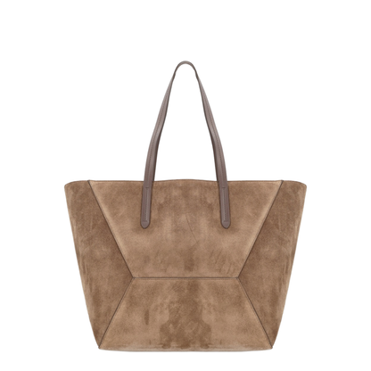BC Duo Maxi Suede Shoulder Bag - Brown - Image 2