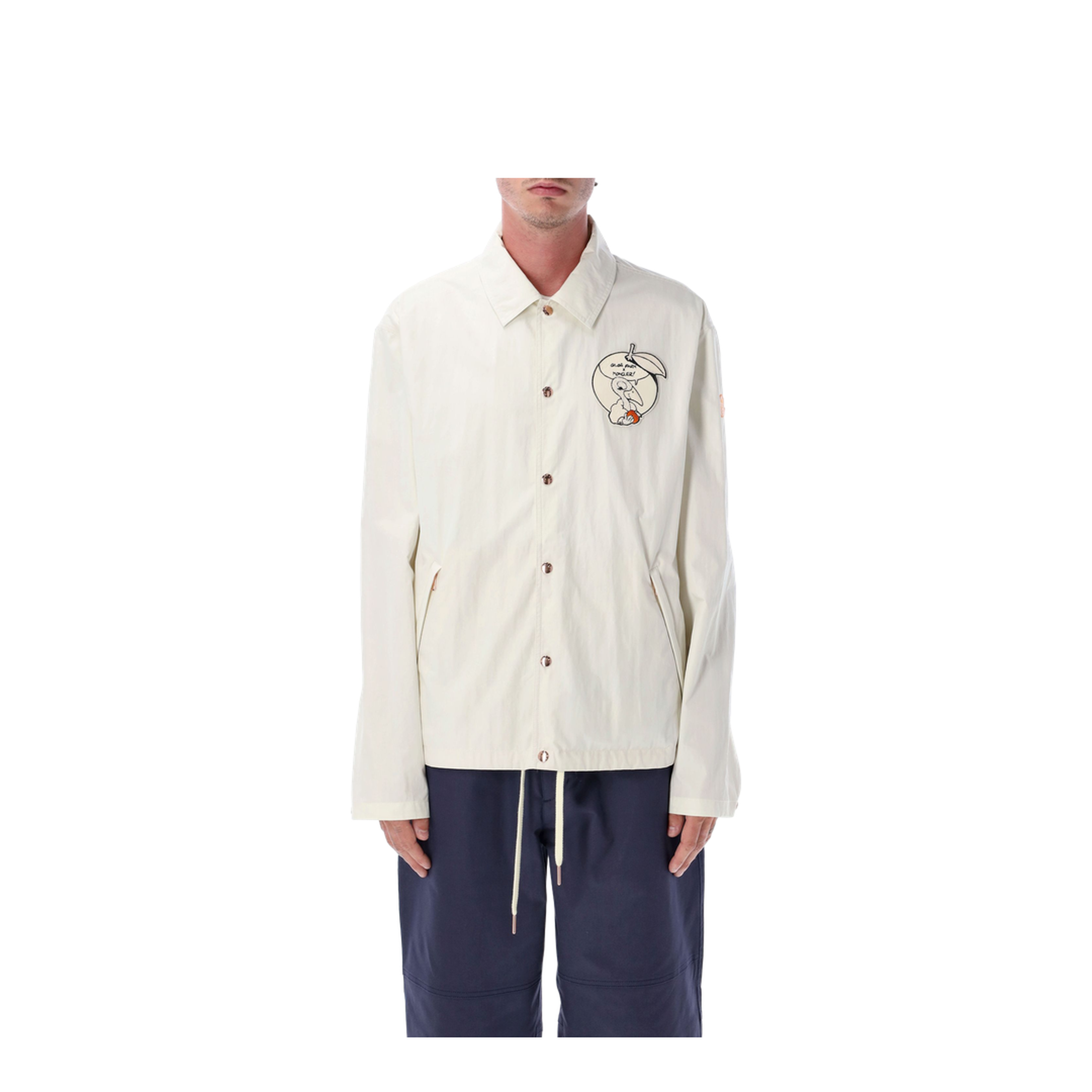 White Satsuma Shacket in Canvas and Nylon - Image 1