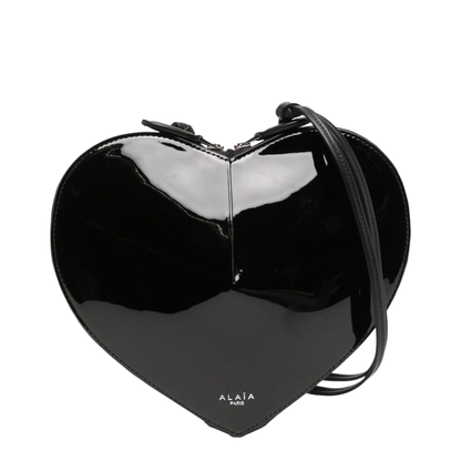 Le Cœur Calfskin Crossbody Bag - Black - Image 1