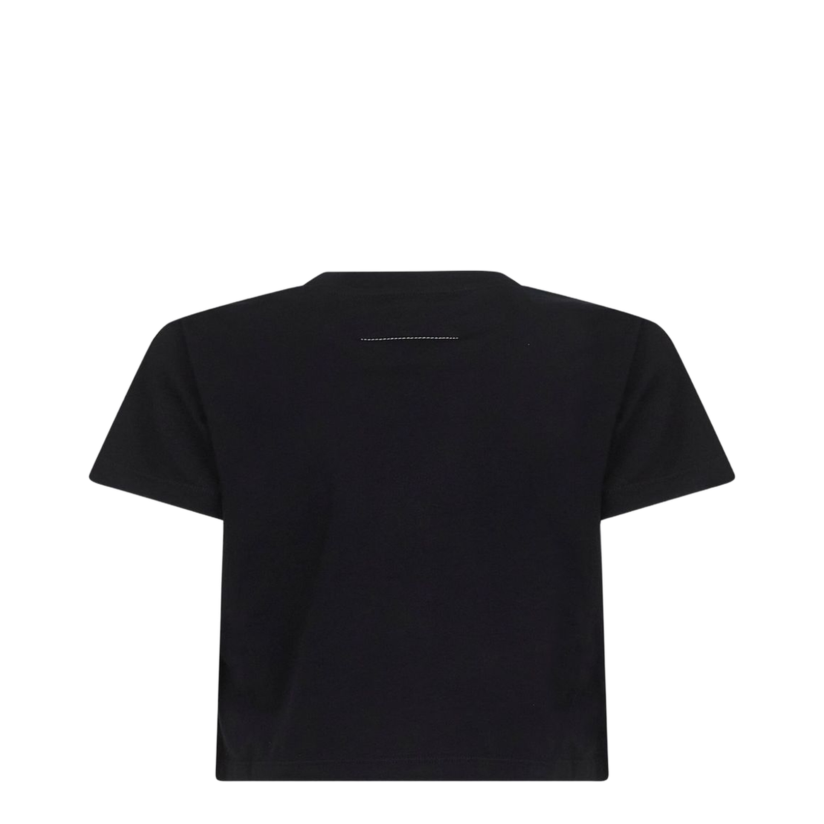 Black Jersey Cropped Numeric Signature T-Shirt - Image 2