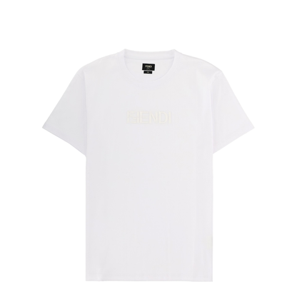 White Cotton T-Shirt - Image 1