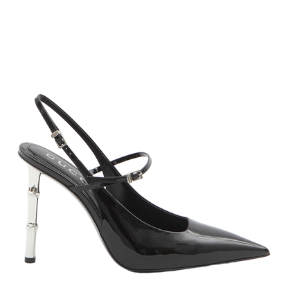 Bamboo 105 Slingback Pumps In Patent Leather - Image 1