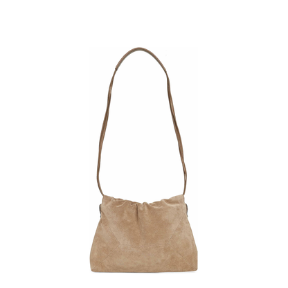 Duo Pouch Shoulder Bag in Suede - Image 3
