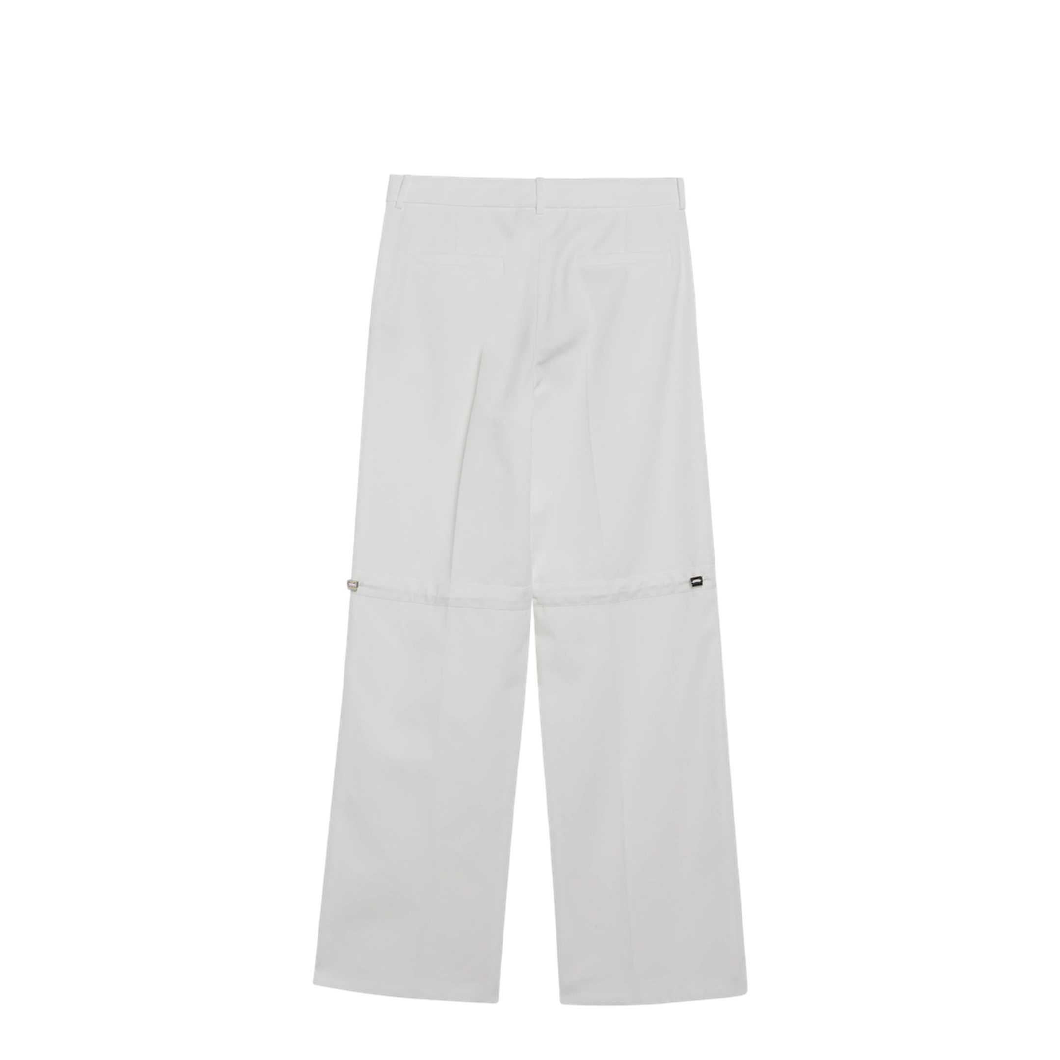 White Cotton Trousers - Image 2