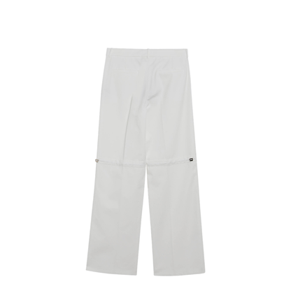 White Cotton Trousers - Image 2