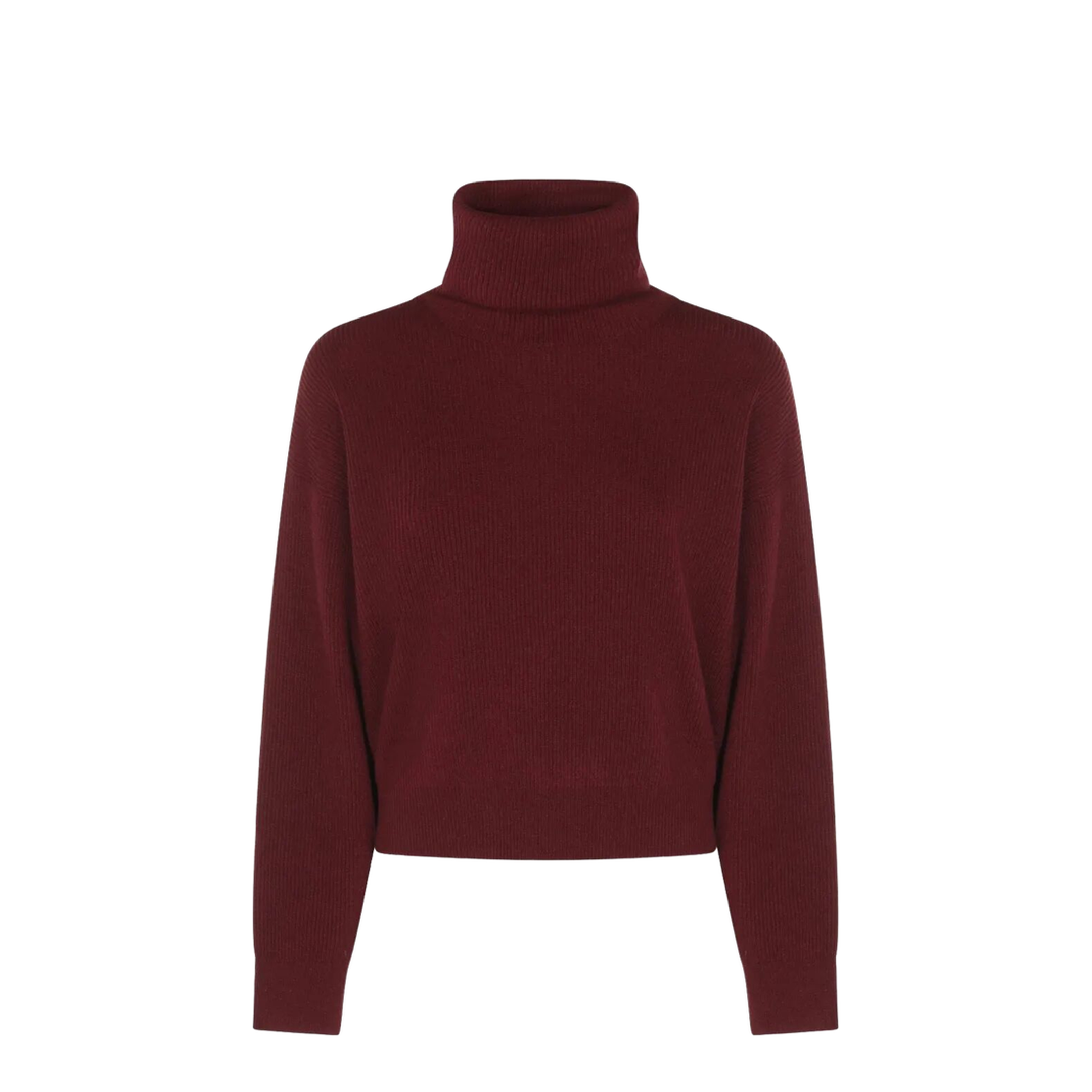 Cashmere Blend English Ribbed Turtleneck Sweater - Image 7
