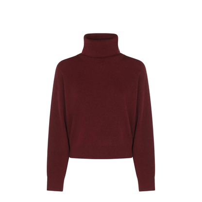 Cashmere Blend English Ribbed Turtleneck Sweater - Image 7