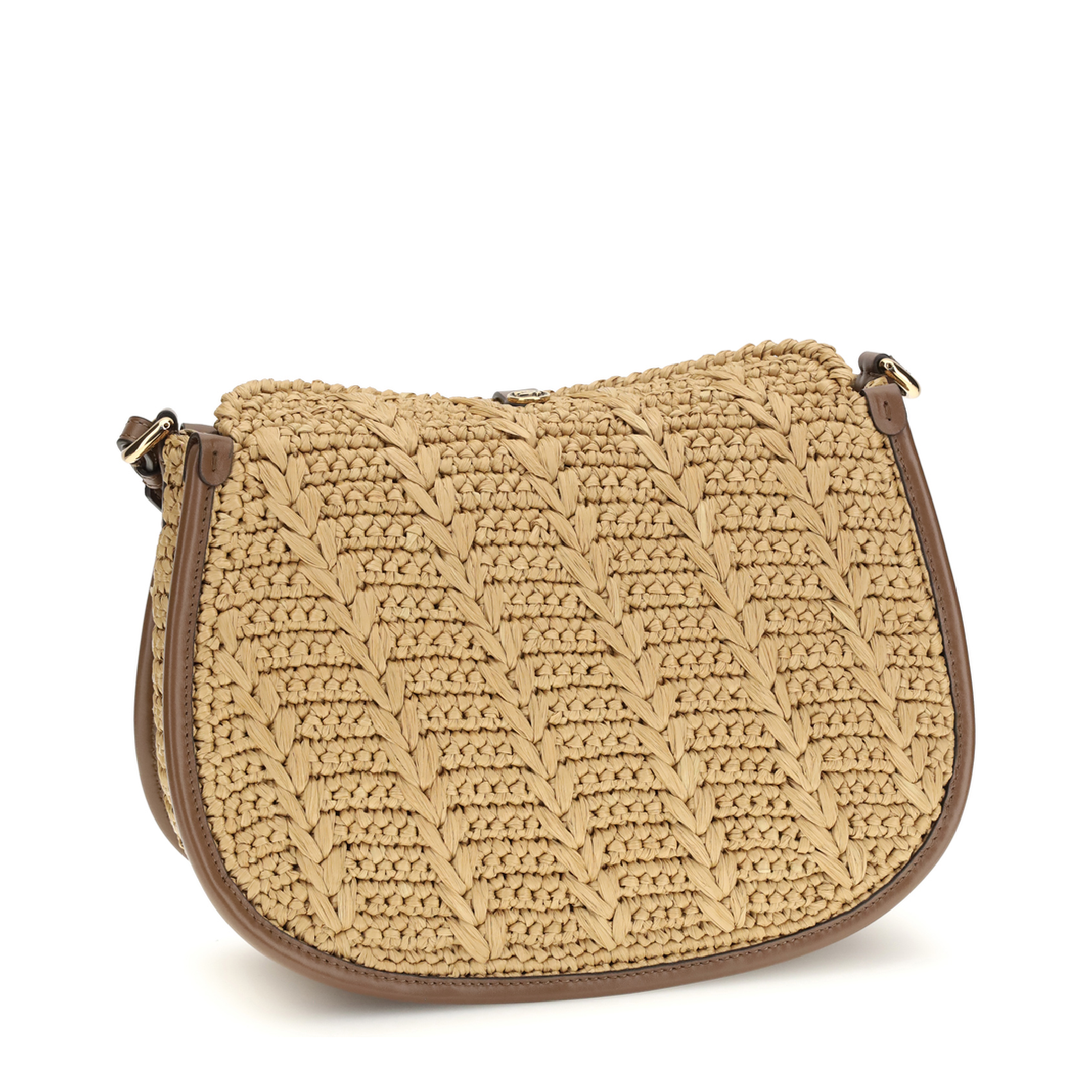 Raffia Crochet Pony Shoulder Bag - Image 3