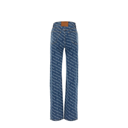 Printed Denim Jeans - Image 2
