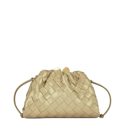 Intrecciato Mini Leather Clutch Bags - Green - Image 3