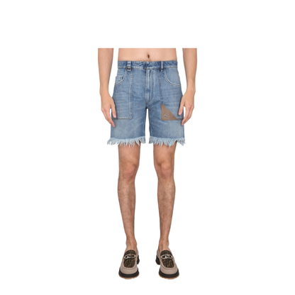 Denim Bermuda Shorts - Image 1