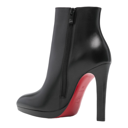 Fannylove Booty - 120 mm Low Boots - Calf Leather - Black - Image 4