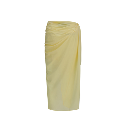 Pareo Skirt in Stretch Muslin - Image 2