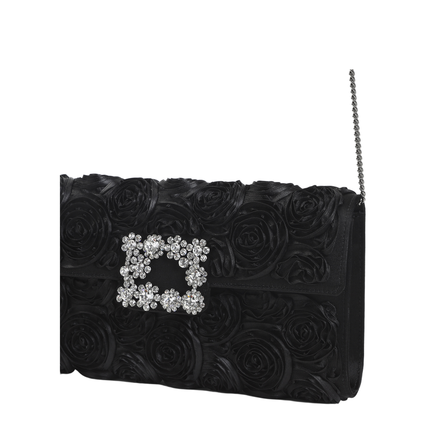 Envelope Flap Rose Flower Buckle Shoulder Bag - Image 5