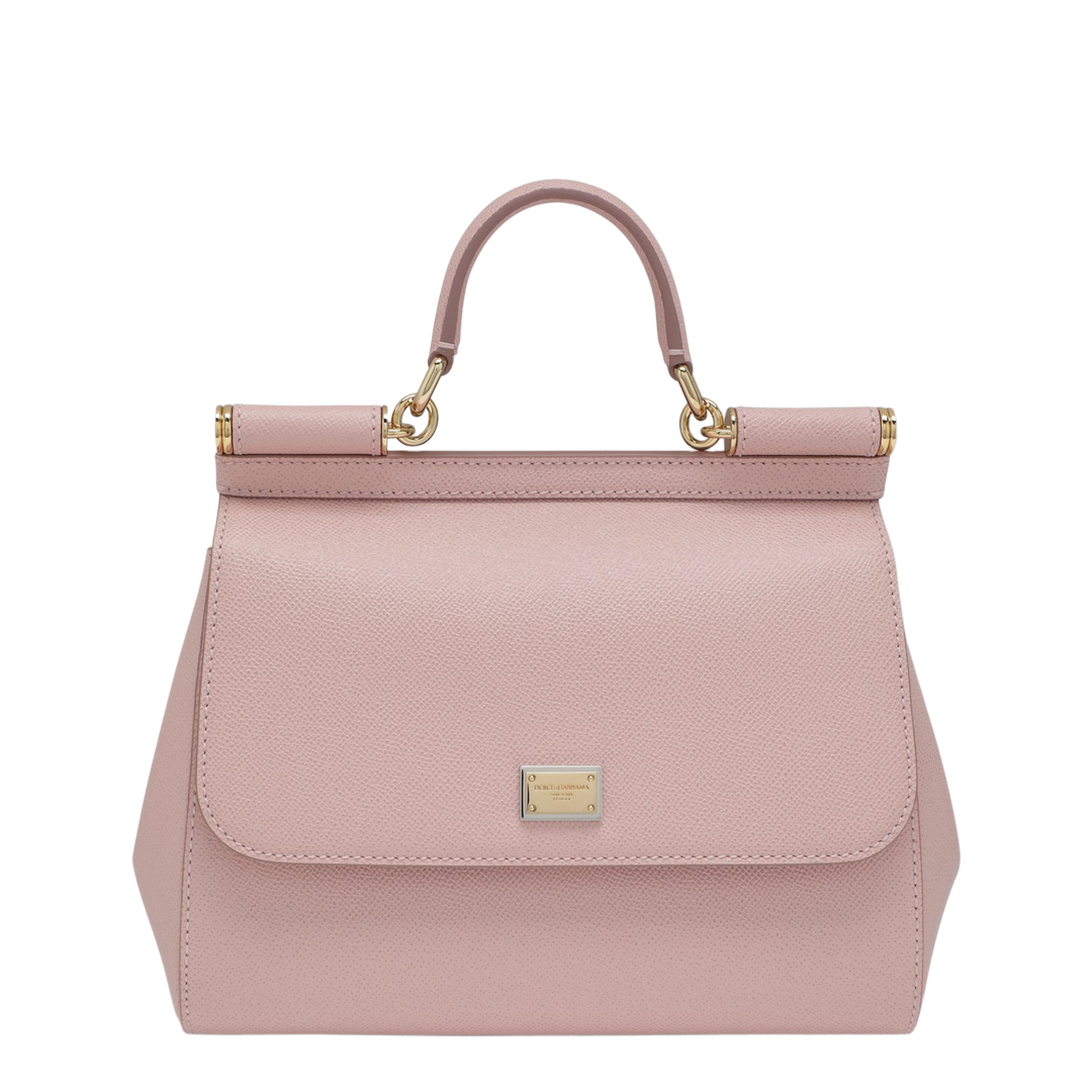 Large Sicily Top-Handle Bag in Pink - Image 1
