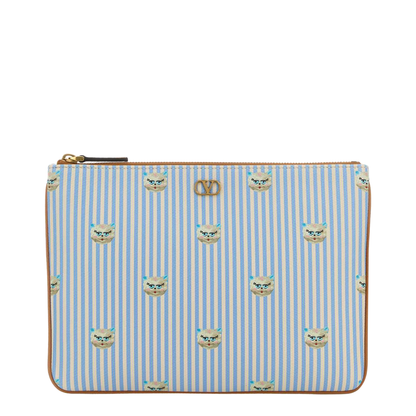 Printed Leather Pouch - Image 1