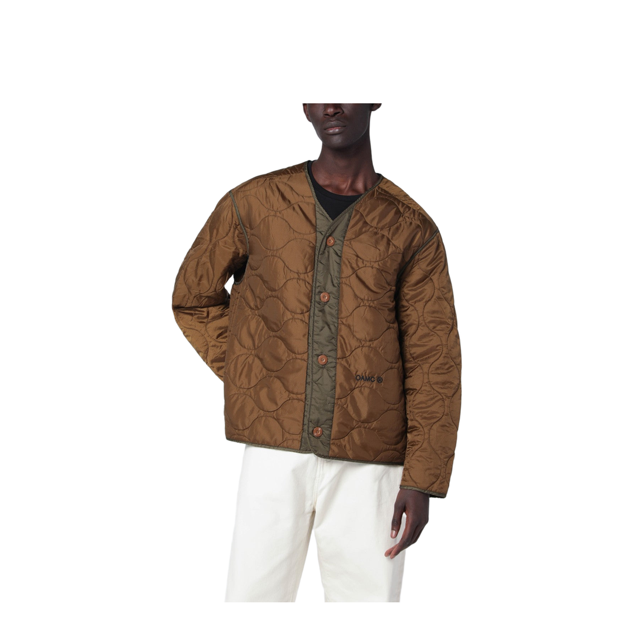Beige Combat Liner Jacket - Image 1