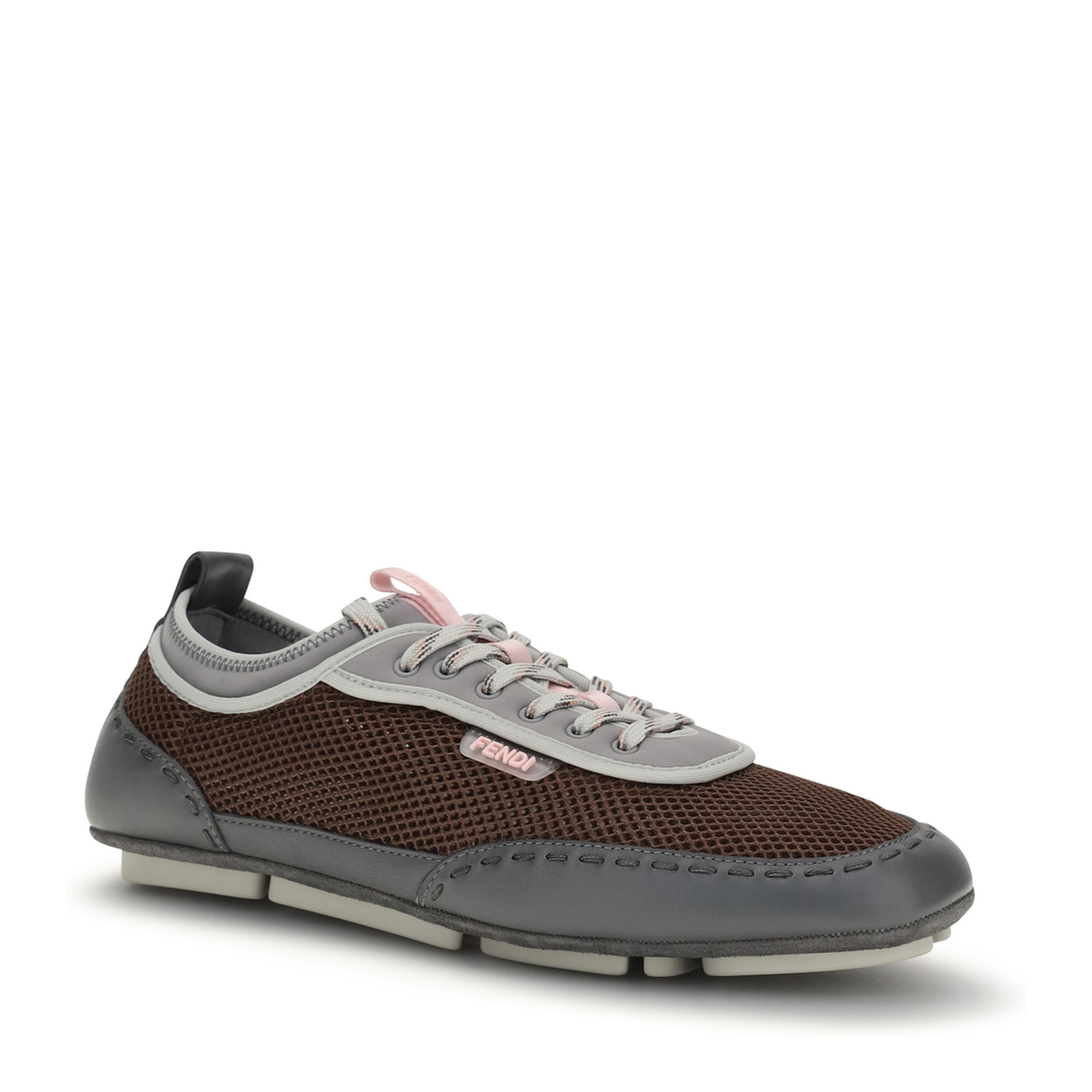 Leather and Mesh Sneakers - Image 2