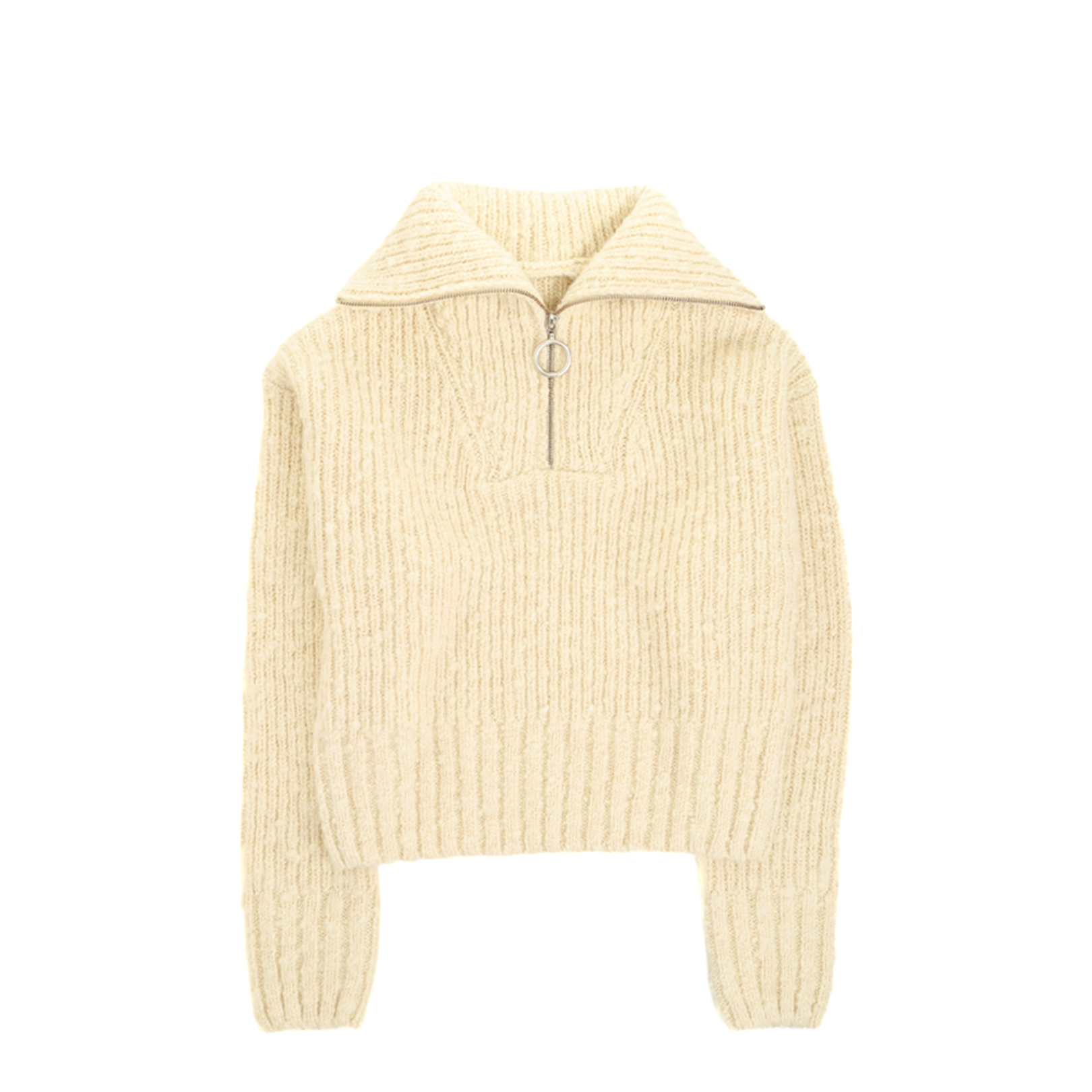Half-zip Knit Ivory - Image 1
