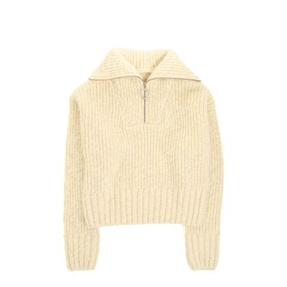 Half-zip Knit Ivory - Image 1