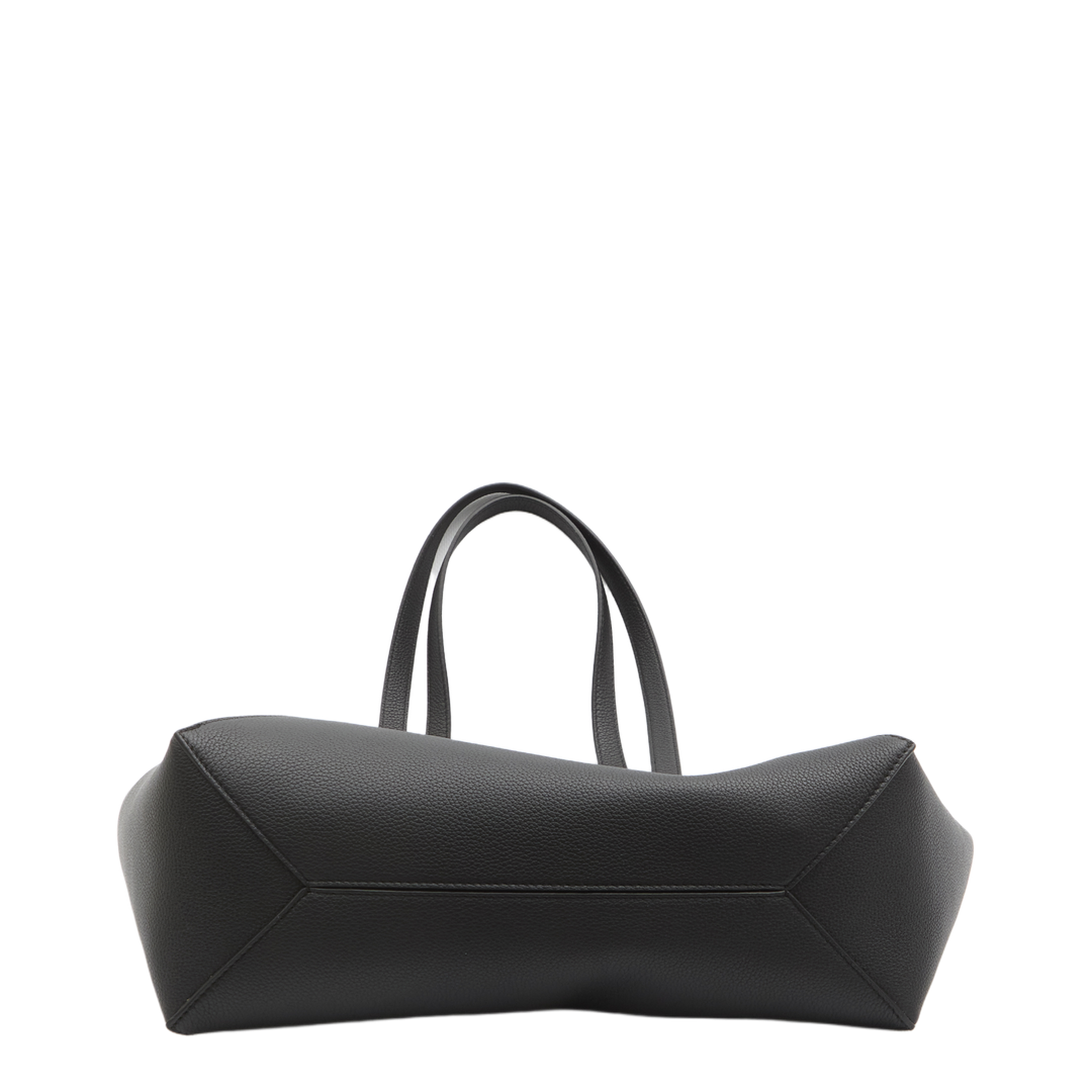 Puzzle Medium Horizontal Soft Grained Calfskin Tote - Black - Image 3