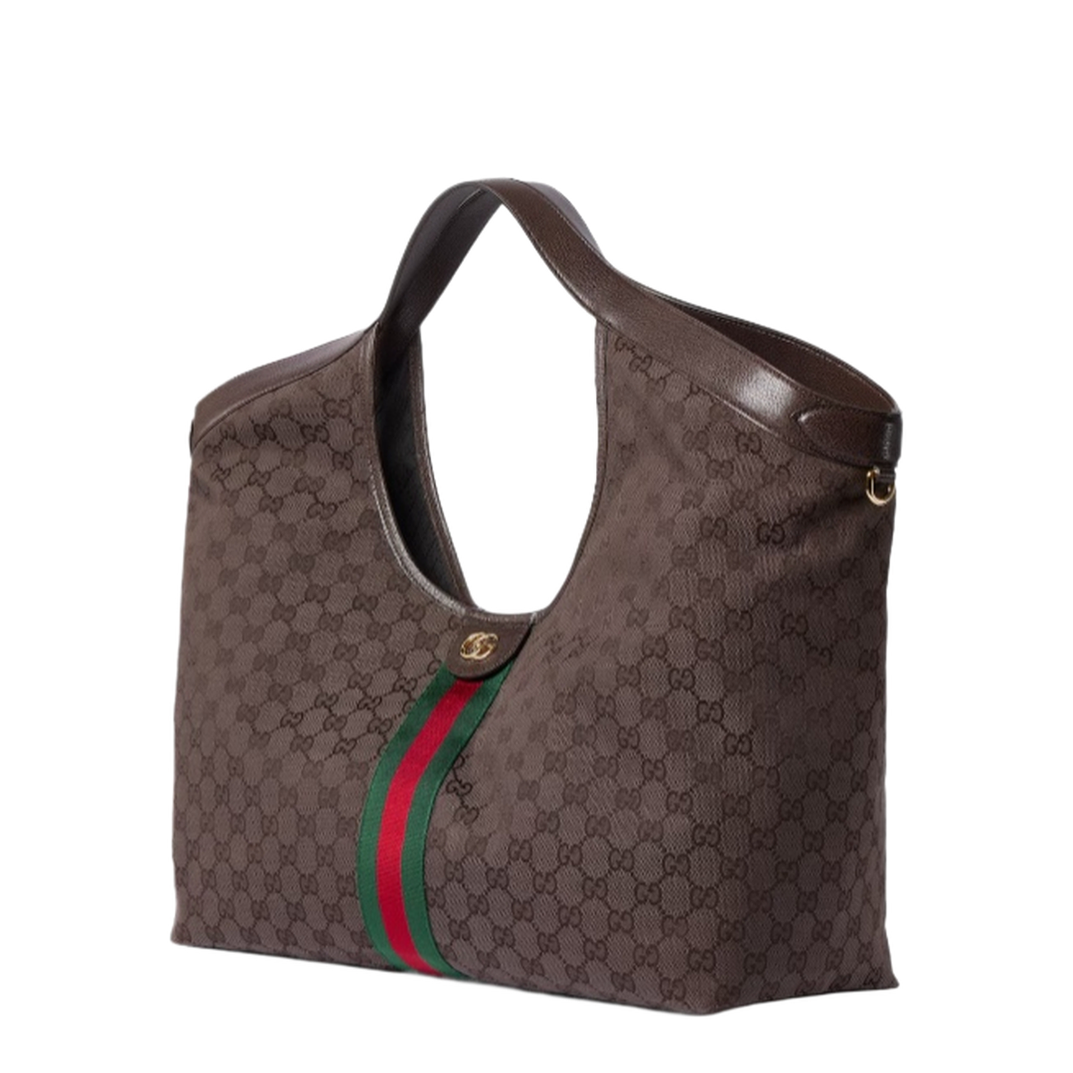 Large Tote Bag in Dark Brown GG Canvas - Image 2