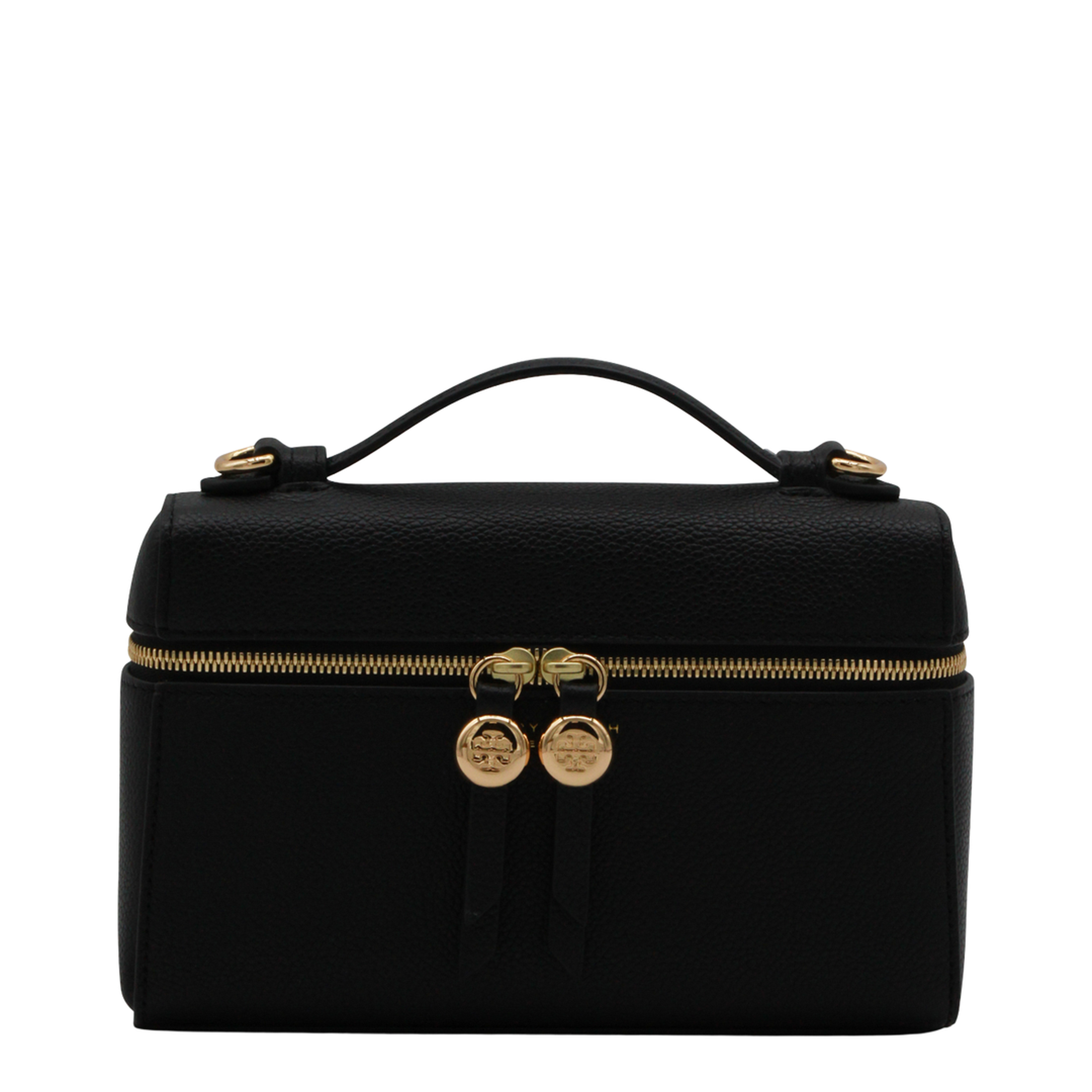 Romy Slim Top Handle Bag - Black - Image 1