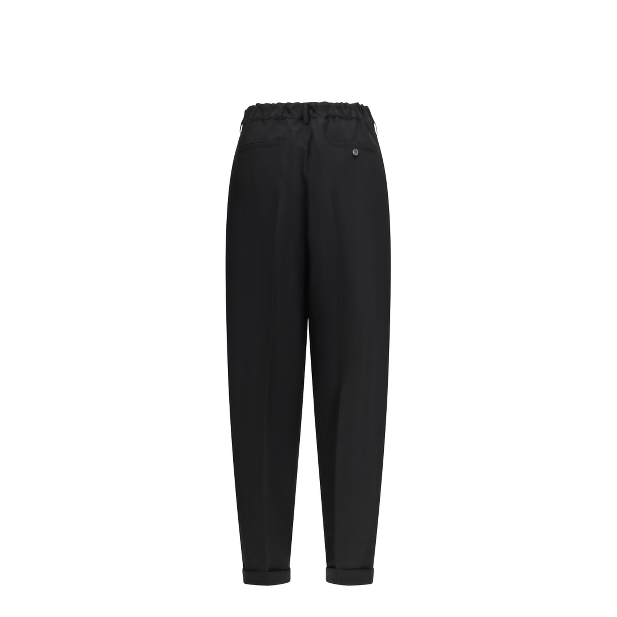 Pleated Pants with an Elasticated Waistband - Image 2