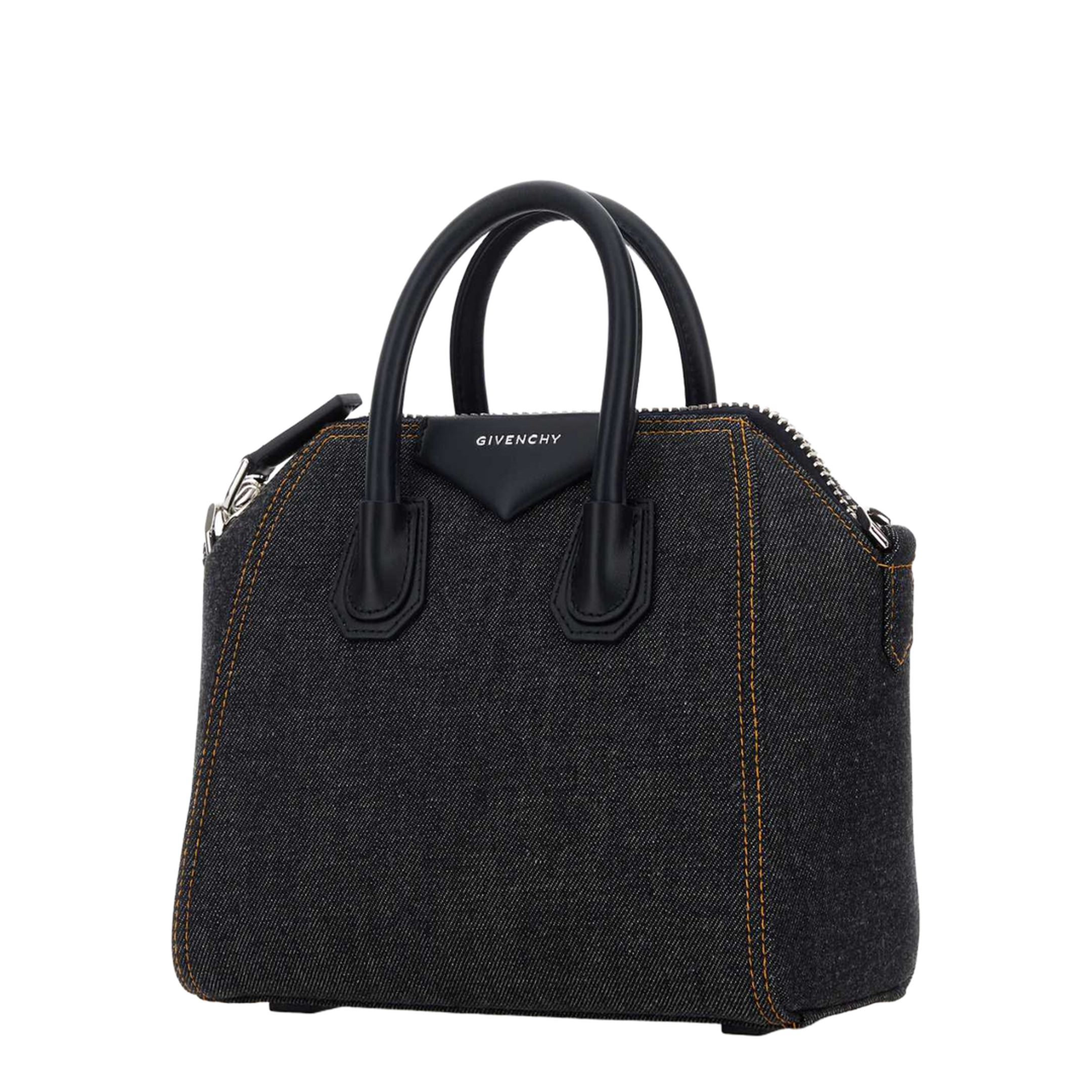 Mini Antigona Bag in Denim - Image 4