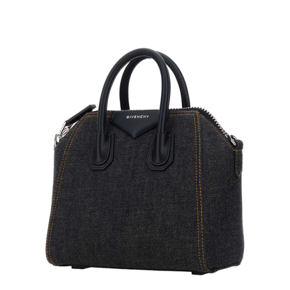 Mini Antigona Bag in Denim - Image 4