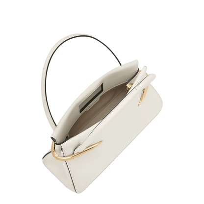 Pinch Medium Hand Bag Leather Ivory - Image 3