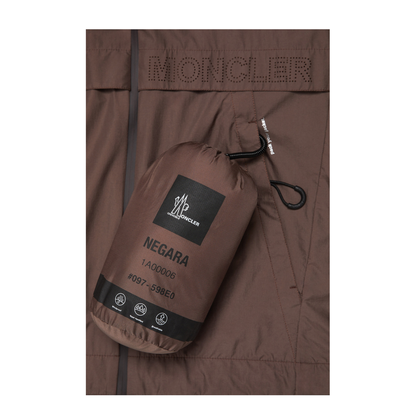 Brown Negara Packable Hooded Windbreaker - Image 2