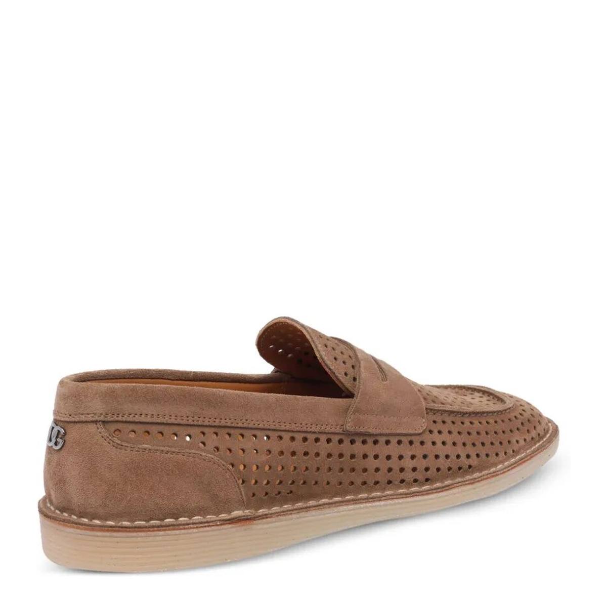 Florio Perforated Suede Loafers - Image 3