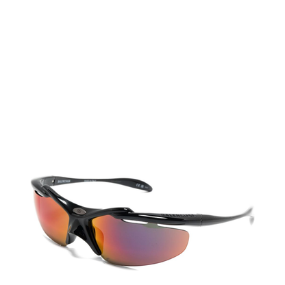 Turbo D-frame Sunglasses in Black - Image 2