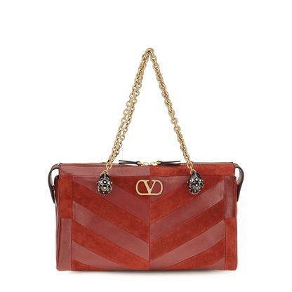 Medium Chevron Pattern Panthea Shoulder Bag - Image 1