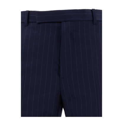 Pinstriped Tailored Trousers - Image 3
