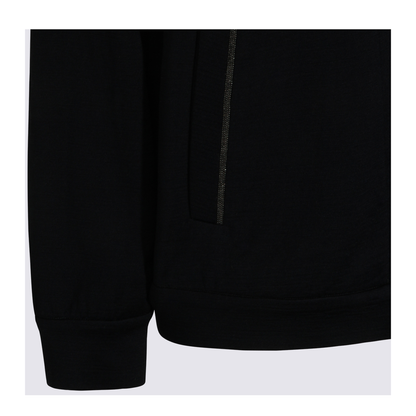 Cotton and Silk Interlock Hooded Topwear - Image 8